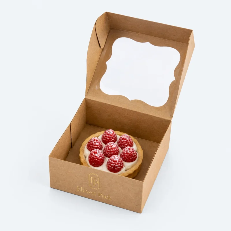 Paper Eco-Friendly Handmade Cheese Gift Box - open product view - GB-BM-02-P66