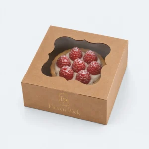 Paper Eco-Friendly Handmade Cheese Gift Box - closed product view - GB-BM-02-P66