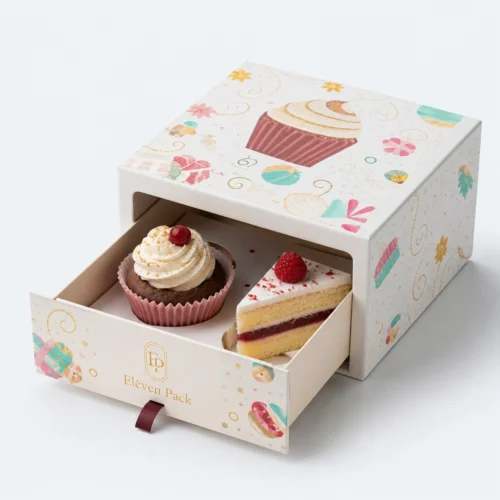 Colorful Paper Food and Beverage Packaging Box - open product view - GB-BM-02-P7