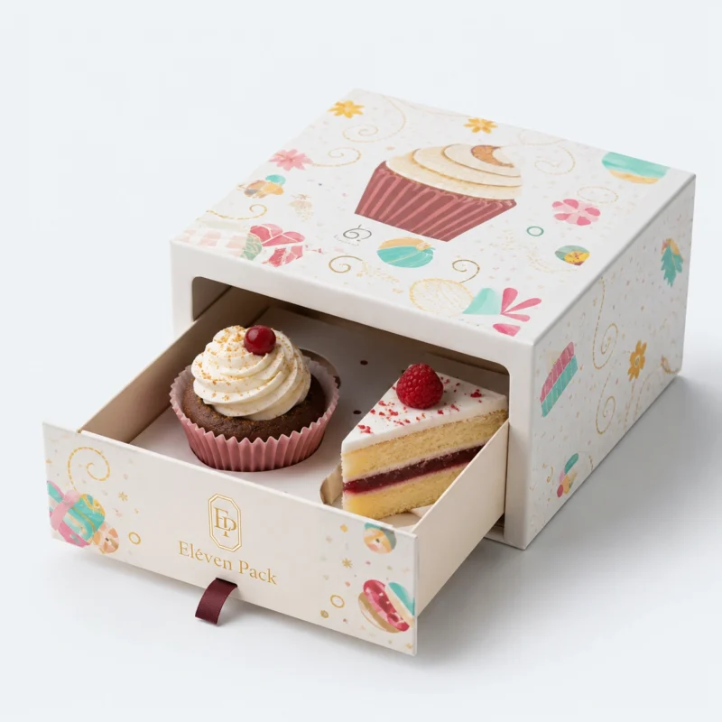 Colorful Paper Food and Beverage Packaging Box - open product view - GB-BM-02-P7