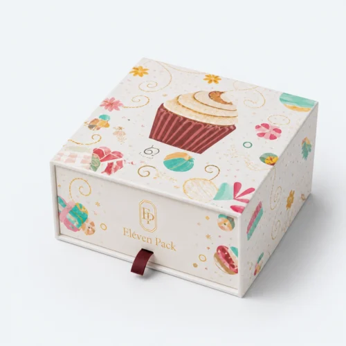 Colorful Paper Food and Beverage Packaging Box - closed product view - GB-BM-02-P7