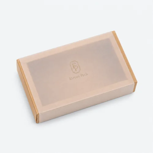 Clear Paper Gift Box - closed product view - GB-BM-02-P71