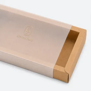 Clear Paper Gift Box - material or structure detail - GB-BM-02-P71