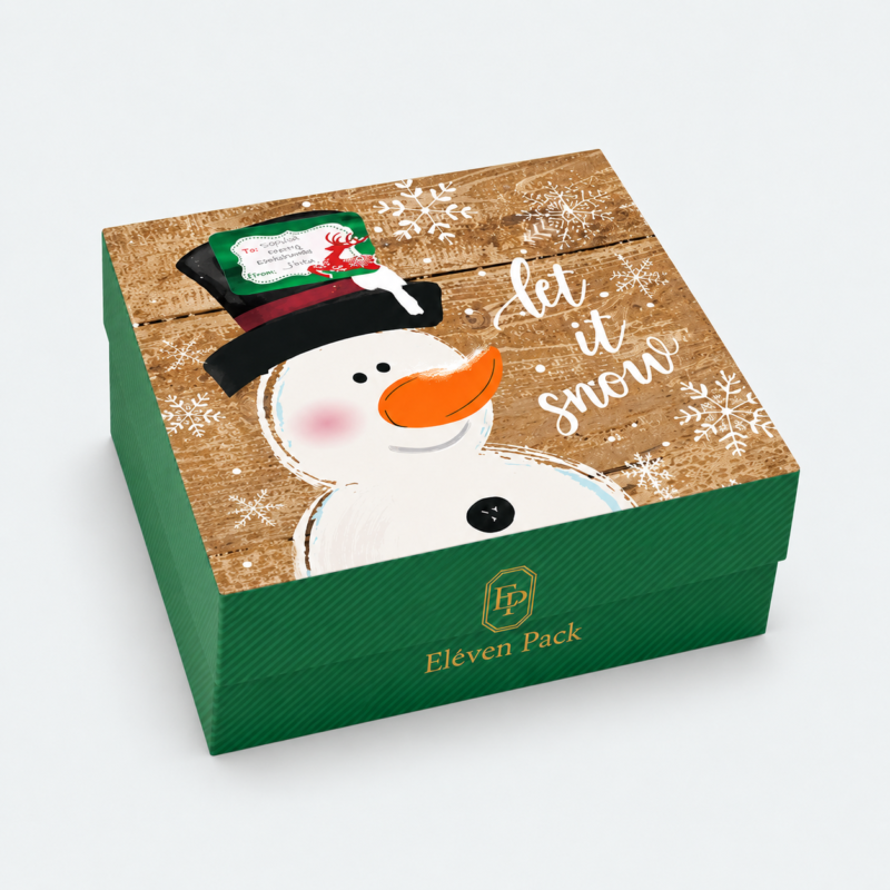 Rigid Paperboard Flat Card Layout Gift Box - closed product view - GB-BM-02-P72