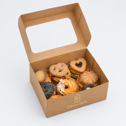 Kraft Paper Eco-Friendly Food Packaging Box - open product view - GB-BM-02-P83