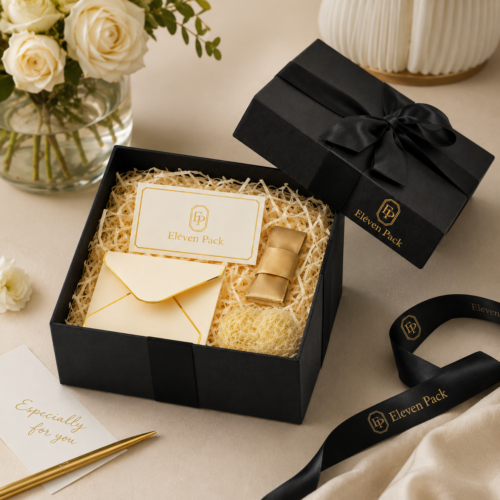 Paper Holiday Birthday Gift Box - open product view - GB-BM-02-P85