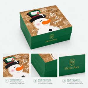 Holiday Christmas Cardboard Gift Box - material or structure detail - GB-BM-02-P86 Holiday Christmas Cardboard Gift Box - material or structure detail - GB-BM-02-P86