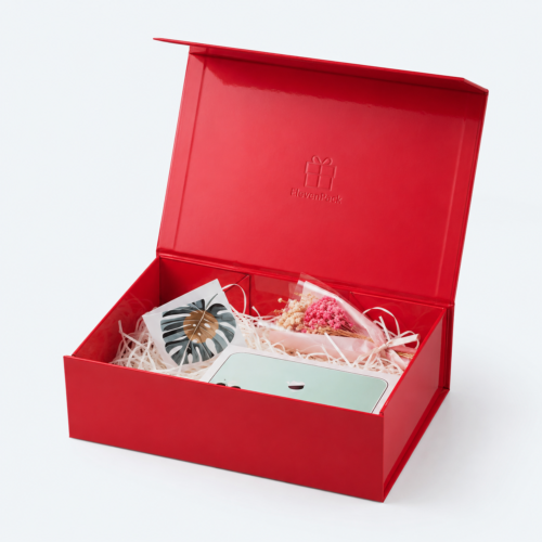 Personalized Cardboard Gift Box - open product view - GB-BM-02-P89