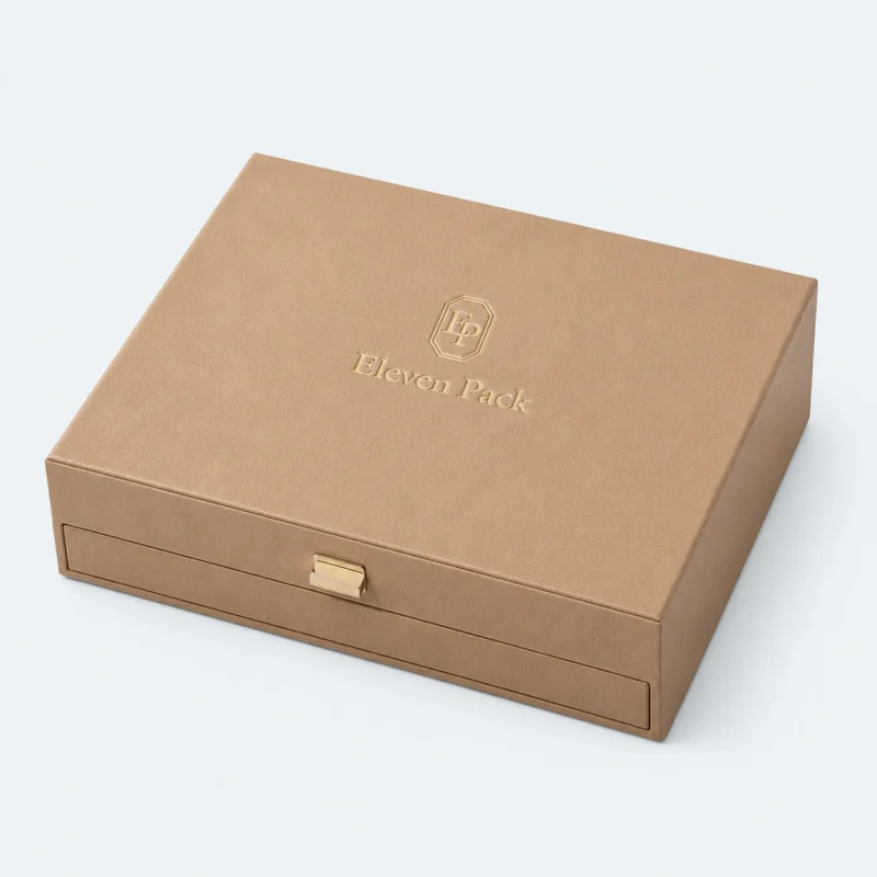 Wood Tone Drawer Multifunctional Gift Box - closed product view - GB-BM-02-P9 Wood Tone Drawer Multifunctional Gift Box - closed product view - GB-BM-02-P9