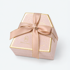 Paper Multifunctional Heart-Shaped Iridescent Gift Box - closed product view - GB-BM-02-P92