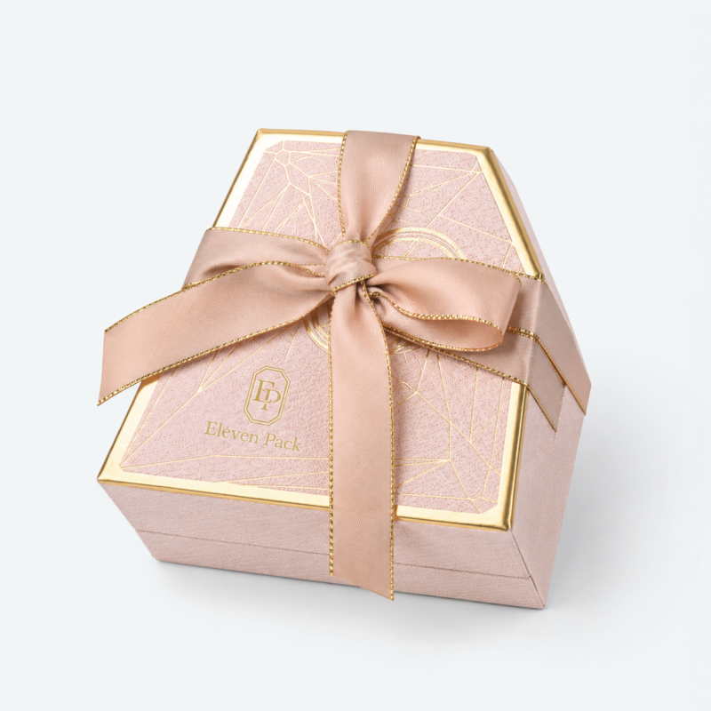 Paper Multifunctional Heart-Shaped Iridescent Gift Box - closed product view - GB-BM-02-P92