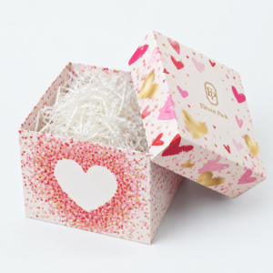 Paper Valentine's Day Romantic Gift Box - open product view - GB-BM-02-P94