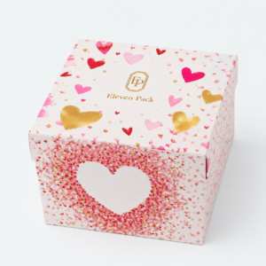 Paper Valentine's Day Romantic Gift Box - closed product view - GB-BM-02-P94