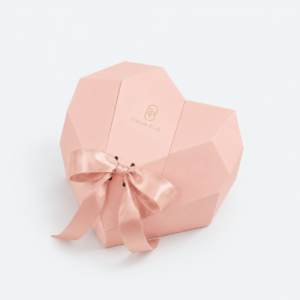 Lid and Base Heart-Shaped Romantic Cardboard Gift Box - closed product view - GB-BM-02-P95 Lid and Base Heart-Shaped Romantic Cardboard Gift Box - closed product view - GB-BM-02-P95
