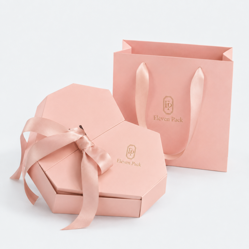 Lid and Base Heart-Shaped Romantic Cardboard Gift Box - lifestyle usage scene - GB-BM-02-P95 Lid and Base Heart-Shaped Romantic Cardboard Gift Box - lifestyle usage scene - GB-BM-02-P95