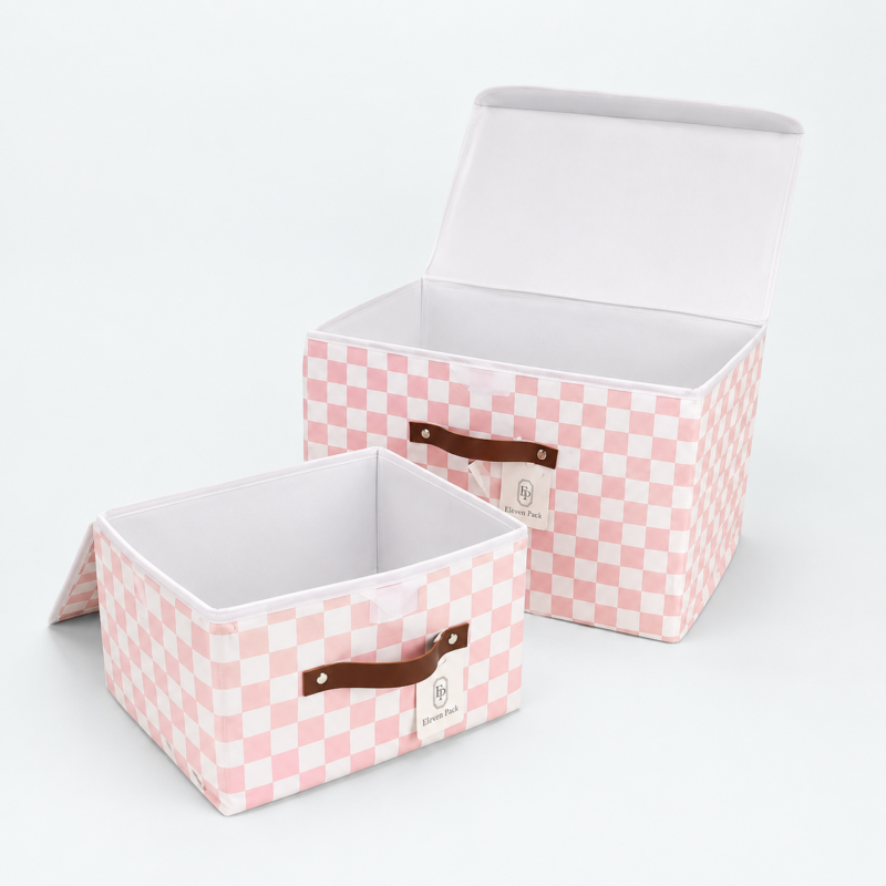 Fabric Luxury Storage Box - open product view - GB-BM-03-P1