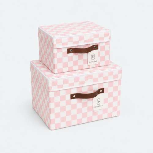 Fabric Luxury Storage Box - closed product view - GB-BM-03-P1