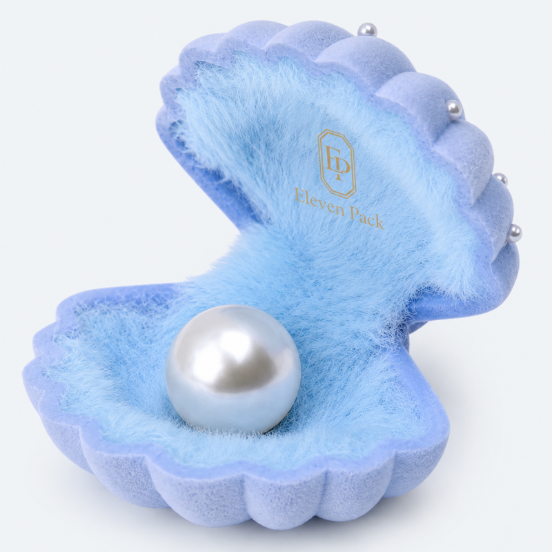 Blue Fabric Wedding Gift Box - material or structure detail - GB-BM-03-P10