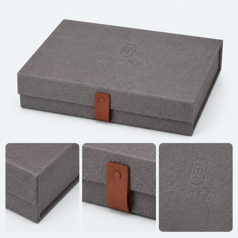 Gray Fabric Drawer Multifunctional Storage Box - material or structure detail - GB-BM-03-P3