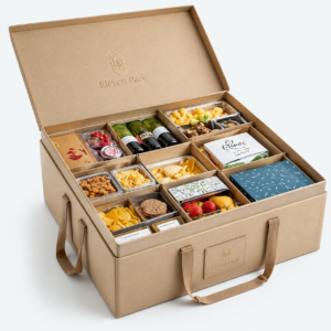 Fabric Multifunctional Pull-Out Gift Box - open product view - GB-BM-03-P8