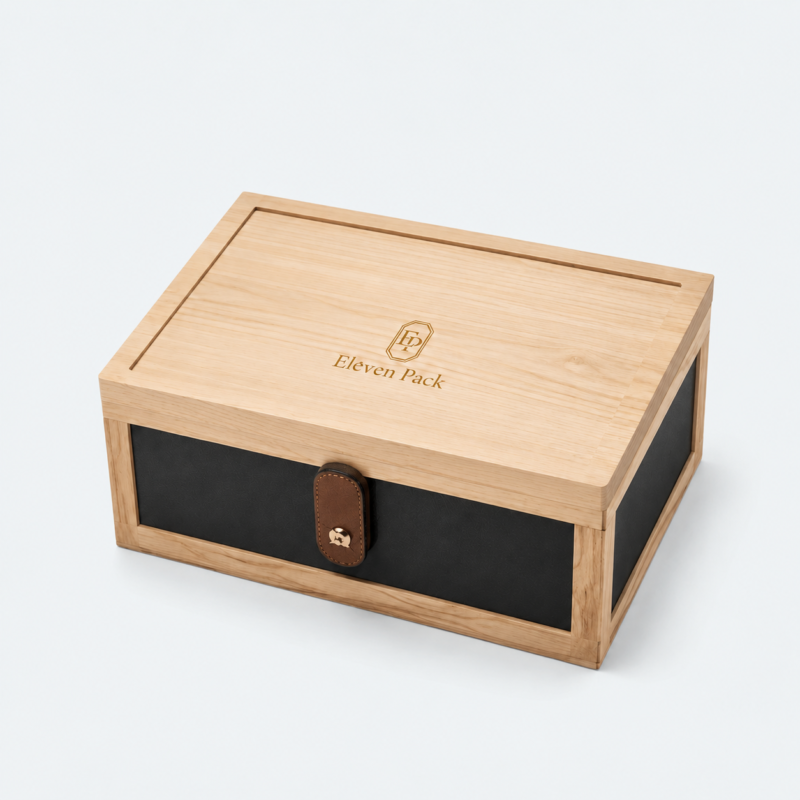 Wooden Drawer Multifunctional Multi-Layer Luxury Gift Box - closed product view - GB-BM-06-P1