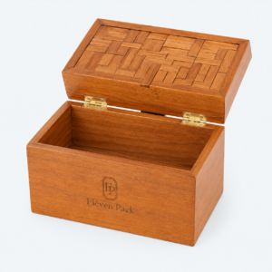 Wooden Gift Box - open product view - GB-BM-06-P13