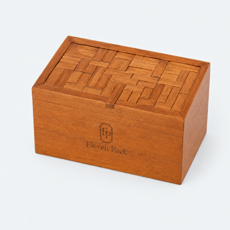 Wooden Gift Box - closed product view - GB-BM-06-P13