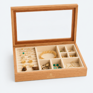 Wooden Multifunctional Jewelry Gift Box - material or structure detail - GB-BM-06-P15