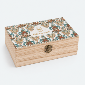 Wooden Multifunctional Baroque Gift Box - closed product view - GB-BM-06-P16