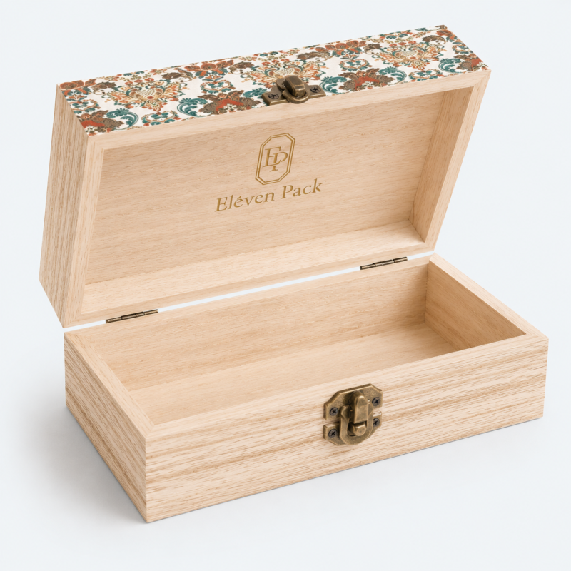 Wooden Multifunctional Baroque Gift Box - material or structure detail - GB-BM-06-P16