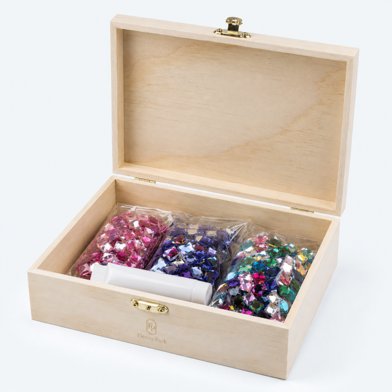 Wooden Multifunctional Gift Box - open product view - GB-BM-06-P17
