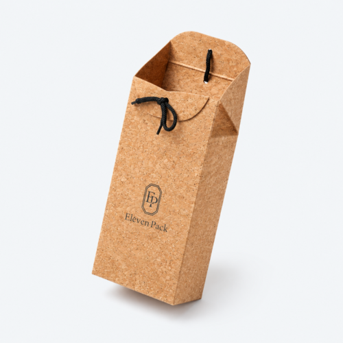 Cork Eco-Friendly Wine Gift Box - open product view - GB-BM-06-P2