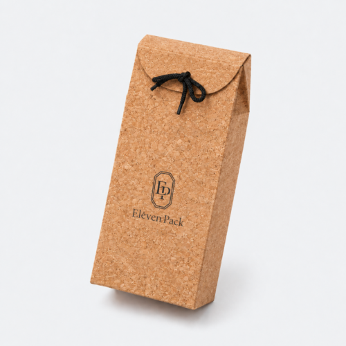 Cork Eco-Friendly Wine Gift Box - closed product view - GB-BM-06-P2