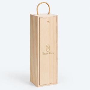 Wooden Wine Gift Box - closed product view - GB-BM-06-P23 Wooden Wine Gift Box - closed product view - GB-BM-06-P23