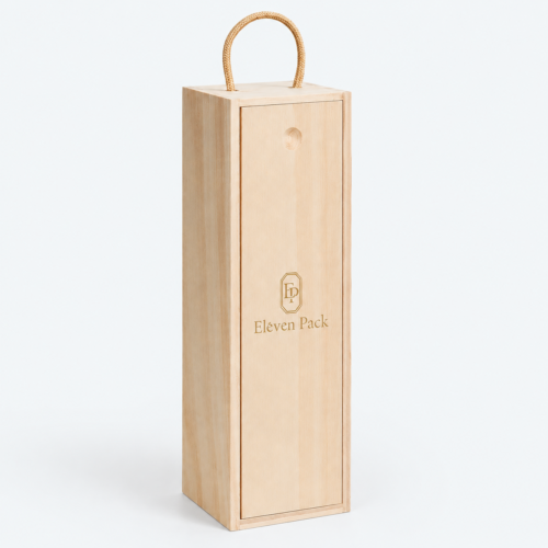 Wooden Wine Gift Box - closed product view - GB-BM-06-P23
