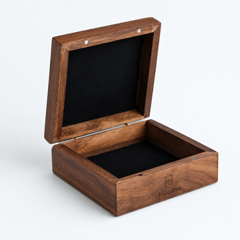 Wooden Gift Box Keepsake - open product view - GB-BM-06-P26
