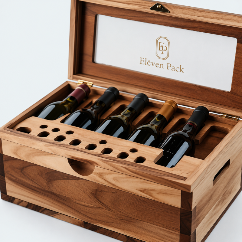 Wooden Wine Gift Box for Gift - material or structure detail - GB-BM-06-P30 Wooden Wine Gift Box for Gift - material or structure detail - GB-BM-06-P30