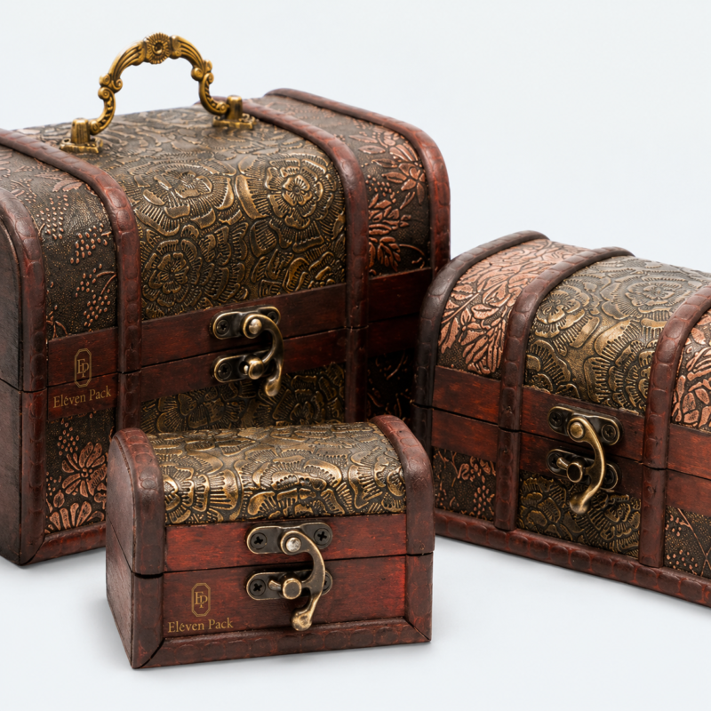 Wooden Baroque Luxury Gift Box - material or structure detail - GB-BM-06-P31