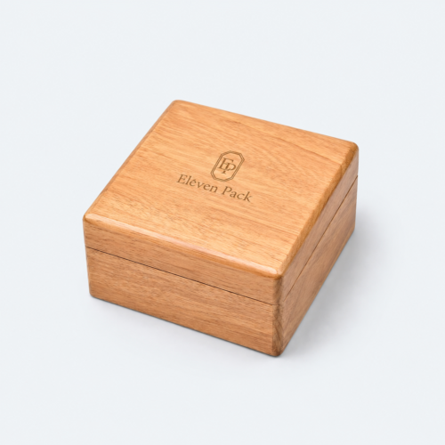 Wooden Eco-Friendly Handmade Watch Gift Box - closed product view - GB-BM-06-P36