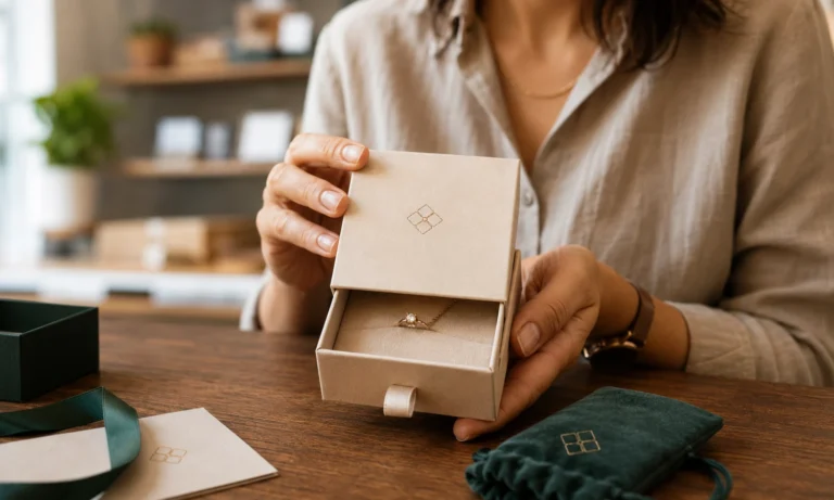 how to customize jewelry box packaging material customization and branding detail