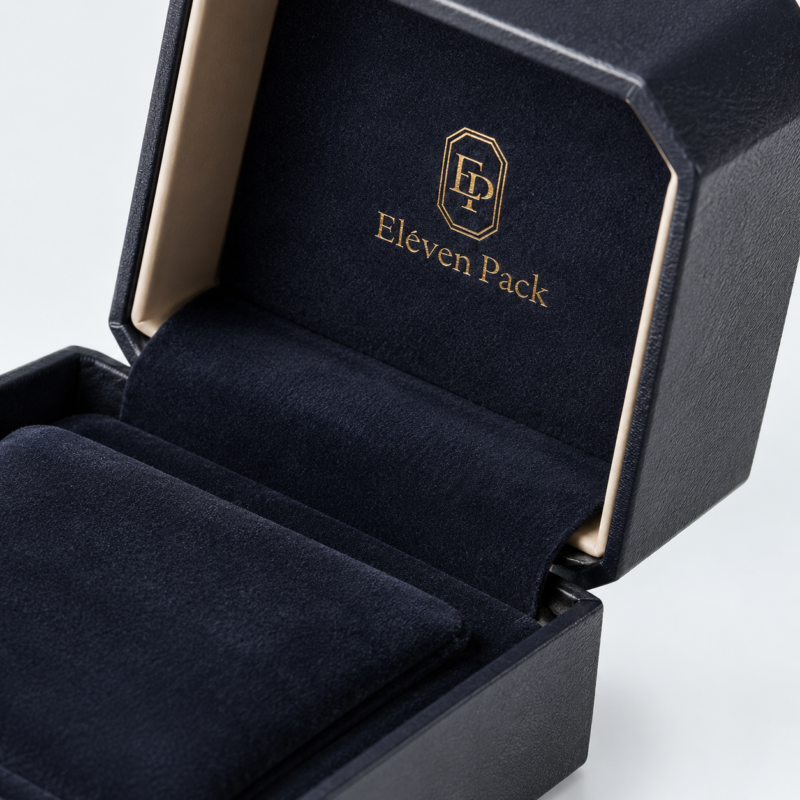 Black Paper Suede Luxury Jewelry Box - material or structure detail - JB-BM-01-P84 Black Paper Suede Luxury Jewelry Box - material or structure detail - JB-BM-01-P84
