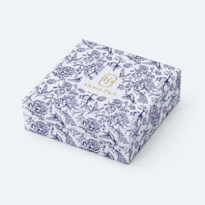 Flip-Top Hand-Painted Personalized Cardboard Jewelry Box - closed product view - JB-BM-01-P89