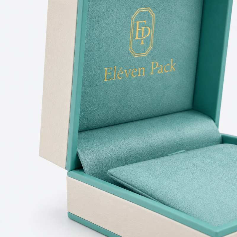 Paper Suede Flip-Top Luxury Jewelry Box - material or structure detail - JB-BM-01-P90 Paper Suede Flip-Top Luxury Jewelry Box - material or structure detail - JB-BM-01-P90