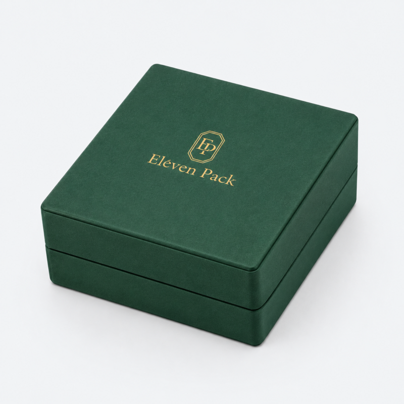 Textured Paper Hinged Luxury Jewelry Box - closed product view - JB-BM-01-P95 Textured Paper Hinged Luxury Jewelry Box - closed product view - JB-BM-01-P95