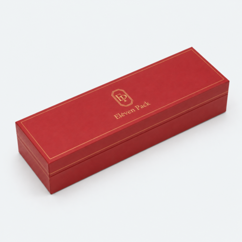 Luxury Brand-Style Leather Premium Jewelry Box for Bangles - closed product view - JB-BM-03-P10