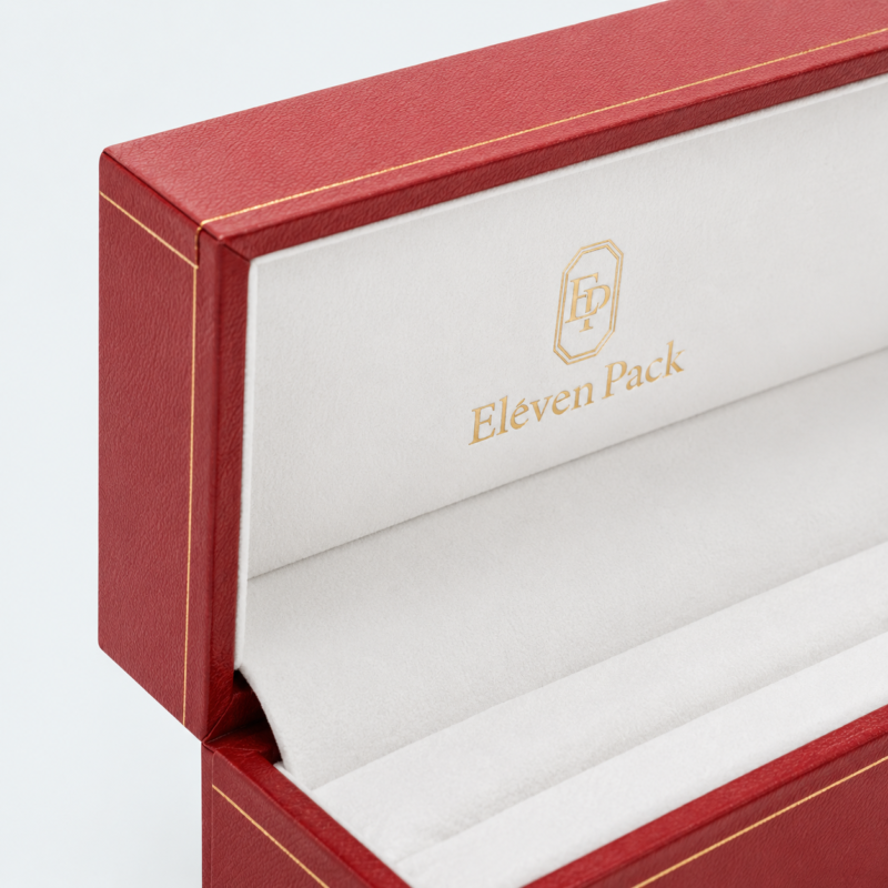 Luxury Brand-Style Leather Premium Jewelry Box for Bangles - material or structure detail - JB-BM-03-P10