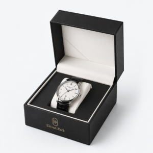 Custom Genuine Leather Luxury Watch Box - open product view - JB-BM-03-P4