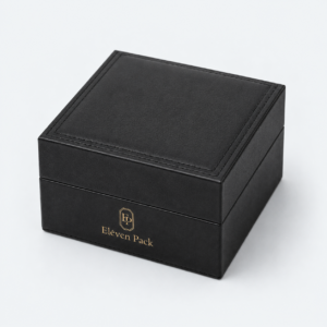 Custom Genuine Leather Luxury Watch Box - closed product view - JB-BM-03-P4