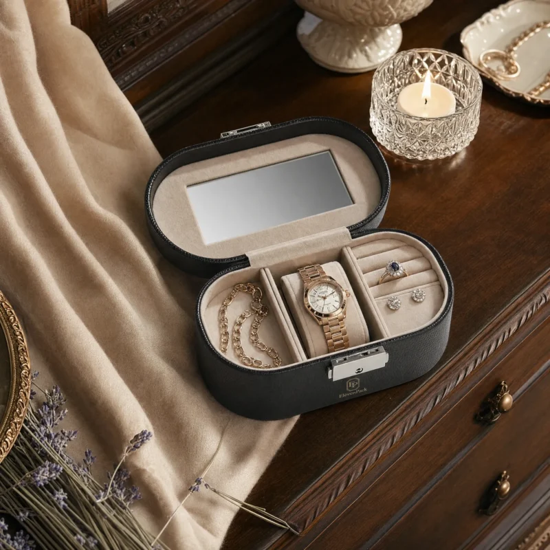 Black Genuine Leather Mirror Panel Structured Box - material or structure detail - JB-BM-03-P41 Black Genuine Leather Mirror Panel Structured Box - material or structure detail - JB-BM-03-P41