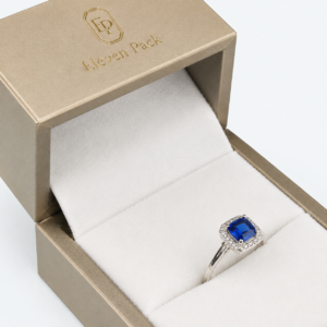 Champagne Gold PU Leather Flip-Top Proposal Ring Box - material or structure detail - JB-BM-05-P23